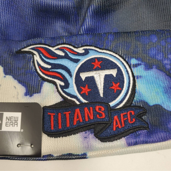 NEW New Era 2022 Sideline Ink Dye Cuffed Knit Hat - Tennessee Titans - Picture 2 of 4